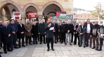 Kastamonu'da vatandaşlar Filistin için ses yükseltti