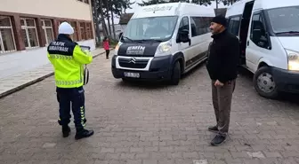 Merzifon'da okul servisleri denetlendi