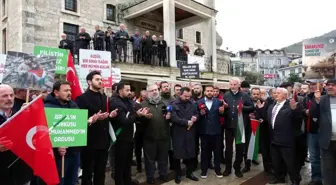 Ordu'da Filistin'e destek, İsrail'e tepki