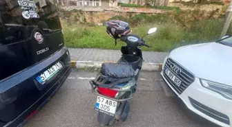 Sinop'ta devrilen motosiklette sürücü yaralandı