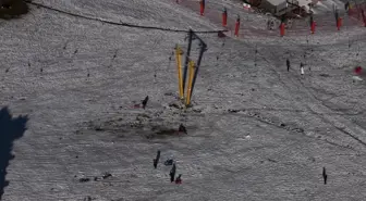 Uludağ'daki kayak pistleri yürüyüş ve kızak alanına dönüştü