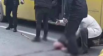 Fatih'te İETT otobüsünün çarptığı yaya ağır yaralandı