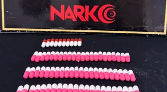 Kırşehir'de bir şüpheli üzerinde sentetik hapla yakalandı