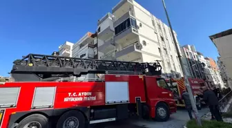 Söke'de evin aspiratöründen çıkan yangın korkuttu