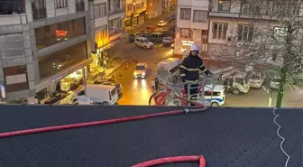 Tokat'ta çıkan çatı yangını söndürüldü