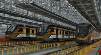 Yerli ve milli tren setinin 6'ncısı Gaziantep'e geldi