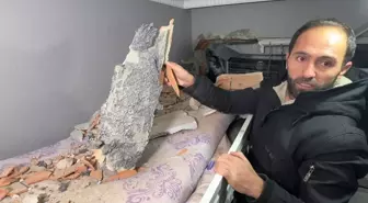 Avcılar'da el freni çekilmeyen minibüs binanın duvarına çarptı