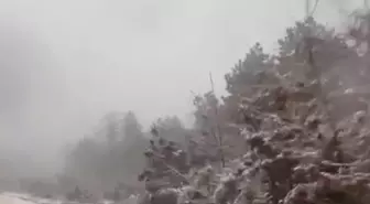 Çanakkale'de mevsimin ilk karı yağdı