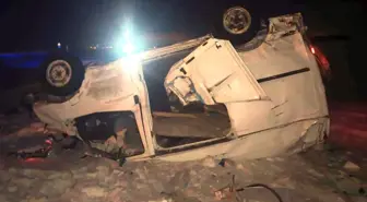 Kars'ta şarampole devrilen aracın sürücüsü öldü