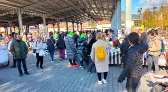 Köyceğiz'de yılbaşı pazarı kuruldu