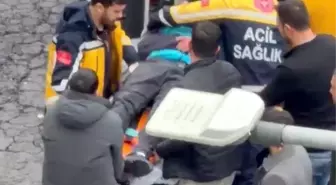 Otomobil motokuryeye çarptı: 1 yaralı