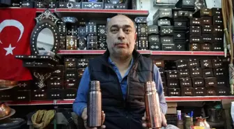 Yeni model bakır su mataraları büyük rağbet görüyor