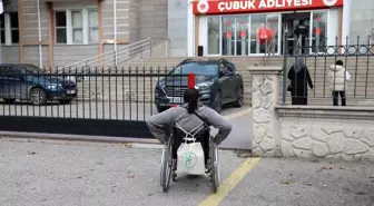 Bankaya olan borcu sebebiyle engelli vatandaşın aracı haciz edildi