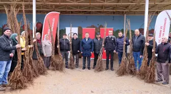 Bilecik'te 'Meyveciliği Geliştirme Projesi' kapsamında çiftçiliere fidan dağıtıldı