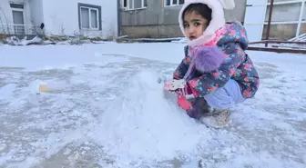 Doğanşehir'de kar etkili oldu