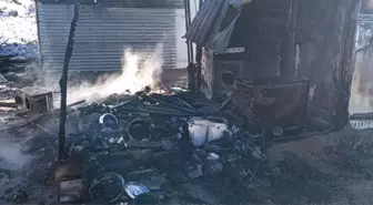 Elazığ'da konteynerde çıkan yangın söndürüldü