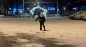 Isparta'da kar yağışı etkili oldu