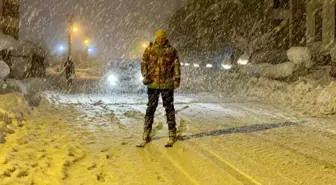 Karabük'te kar çilesi ve eğlence bir arada