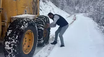 Kastamonu'da kardan 790 köy yolu ulaşıma kapandı