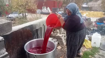 Mersin'de kadınların nar ekşisi mesaisi