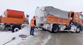 Palandöken geçidinde karla mücadele ekiplerinin nefes kesen mesaisi