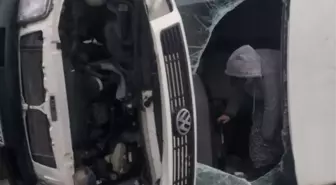 Aydın'da devrilen işçi servisindeki 6 kişi yaralandı