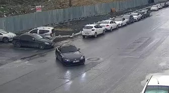 Bahçelievler'de trafik saatinde drift dehşeti kamerada