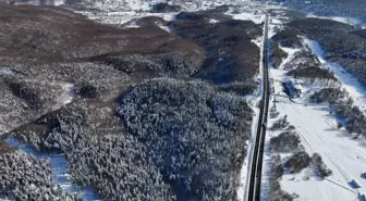 Bolu Dağı'nda kar kesildi, ulaşım normale döndü