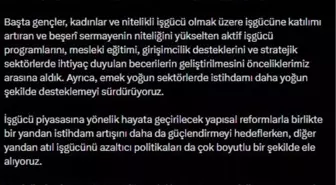 Cevdet Yılmaz: İşsizlik oranının 2028'de yüzde 7,8'e ulaşmasını öngörüyoruz