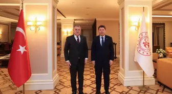 Gençlik ve Spor Bakanı Bak ile Adalet Bakanı Tunç bir araya geldi