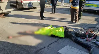 Hafriyat kamyonunun çarptığı bisikletli hayatını kaybetti