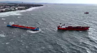 Hava şartları düzeldiğinde karaya oturan gemiyi kurtarma çalışmaları başlaycak