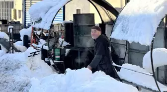 Kar yağışı durdu, esnafın mücadelesi başladı