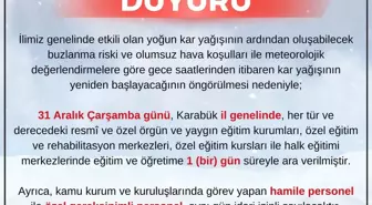 Karabük'te kar kalınlığı 75 santimetreye ulaştı (2)