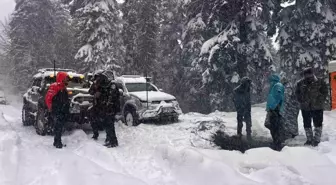 Karabük'te yaylada mahsur kalan 7 kişi kurtarıldı
