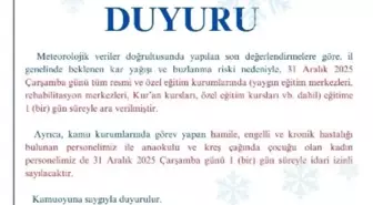 Kırşehir'de okullar tatil edildi