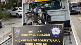 Kocaeli'de trafik güvenliğini tehlikeye düşüren motosikletliye 39 bin 716 lira ceza