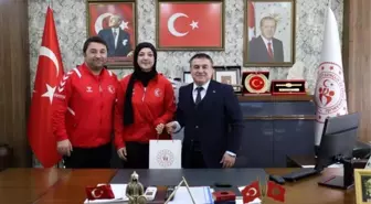 Milli Judocu Hatice Nur Göktaş, İl Müdürü Demir ile bir araya geldi