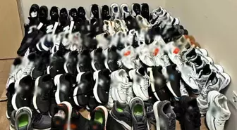 Polis 60 çift imitasyon ayakkabı ele geçirdi