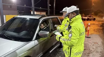 Tekirdağ'da polis ekipleri trafik uygulaması yaptı