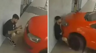 Yanlış pedal ölümle burun buruna getirdi: O anlar kamerada