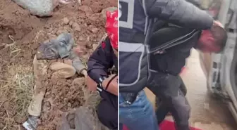 Vicdansız dayı diri diri toprağa gömdüğü yeğenini arama çalışmalarına katılmış