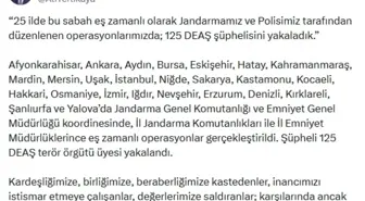 25 ilde DEAŞ operasyonları: 125 gözaltı