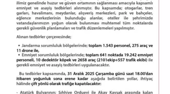 Başkentte yılbaşı tedbirleri: 19 bin 242 emniyet personeli görev alacak