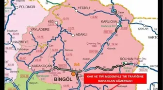 Bingöl'de kar yağışı; 100 köy yolu ulaşıma kapandı