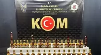 Bursa'da bir miktar sahte alkollü içkinin ele geçirildiği denetimlerde 2 zanlı yakalandı