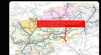 Elazığ'da 311 köy yolu, kardan ulaşıma kapandı