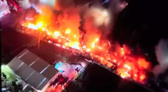 Esenyurt'taki fabrika yangını 4 saattir devam ediyor: Patlamalar peş peşe geldi