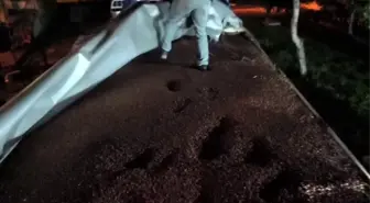 Fındıkla kamufle edilen tırdan 30 milyonluk kaçak makaron çıktı: 4 gözaltı