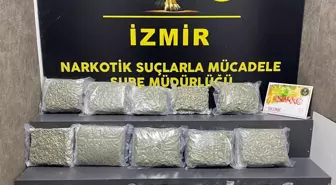 İzmir'de 21 kilo 200 gram skunk ele geçirildi, 1 şüpheli tutuklandı